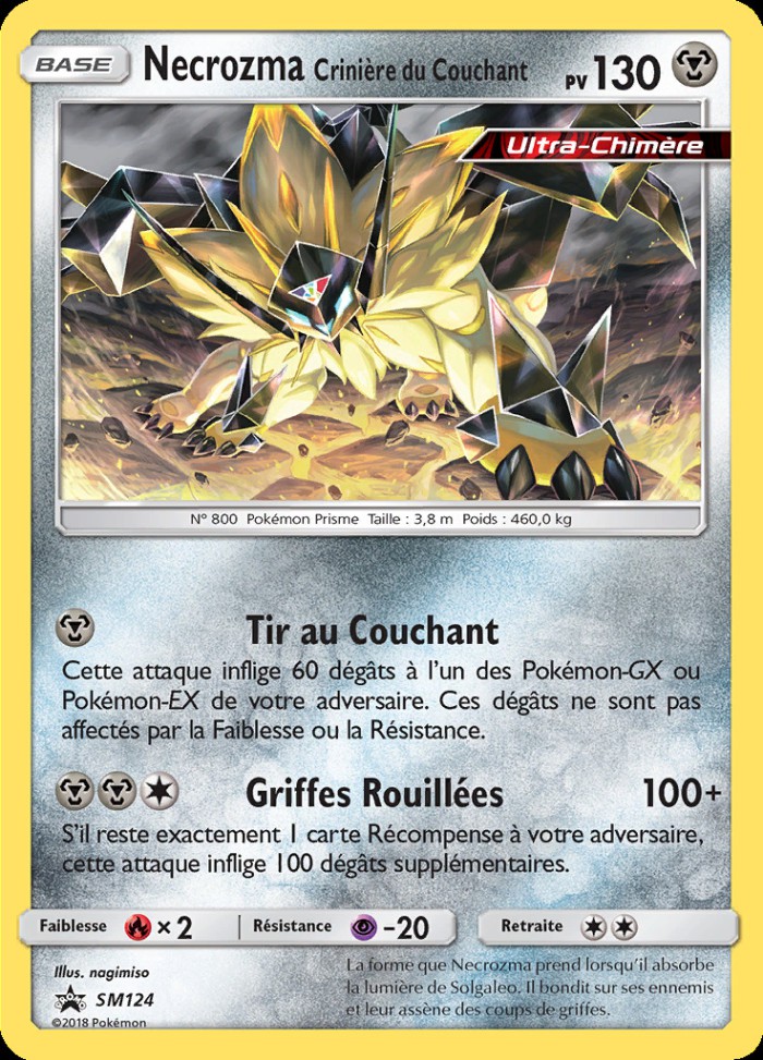 Carte Pokémon: Necrozma Crinière du Couchant