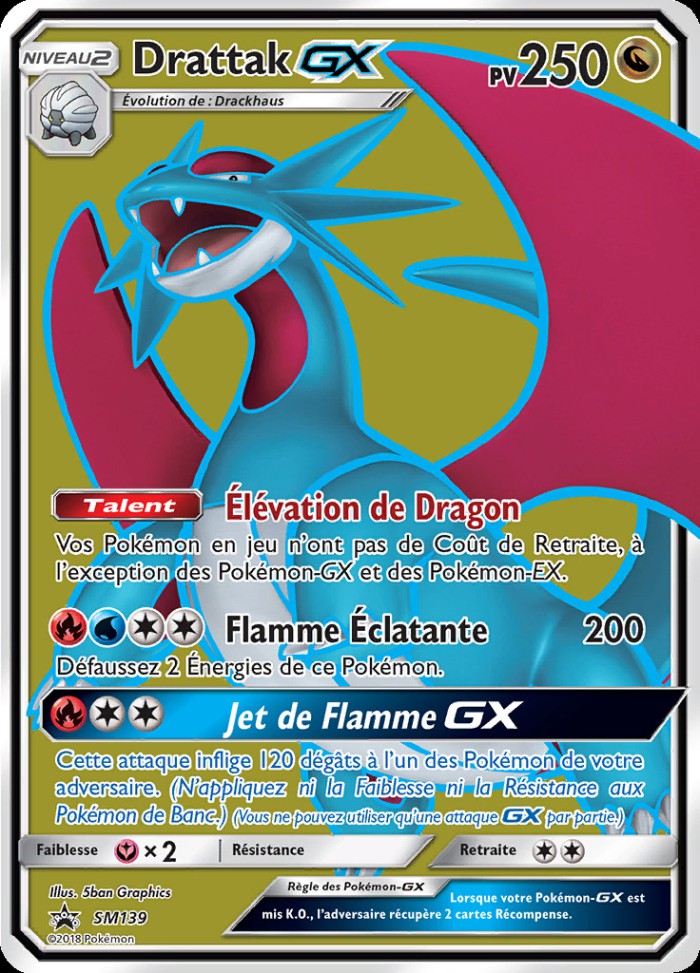 Carte Pokémon: Drattak GX