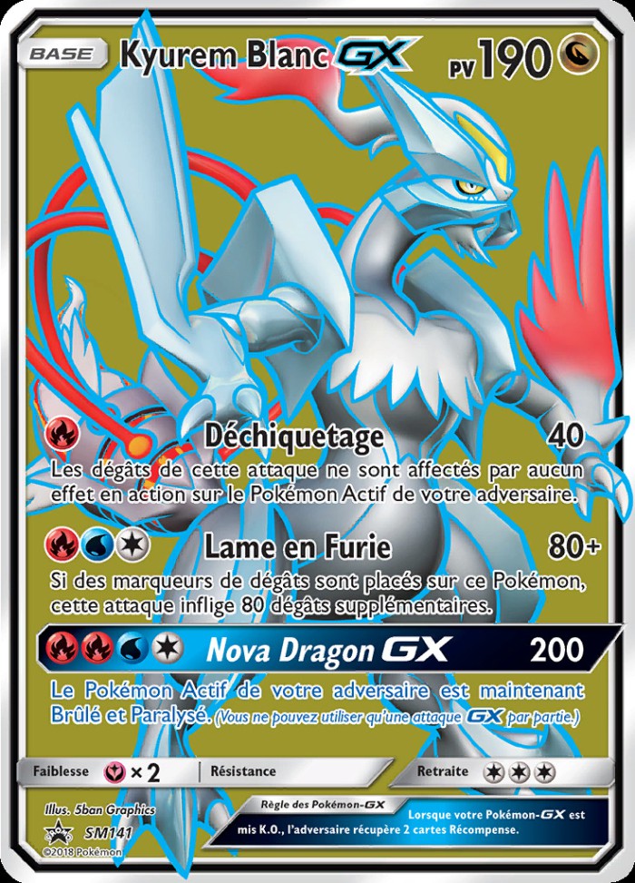 Carte Pokémon: Kyurem Blanc GX