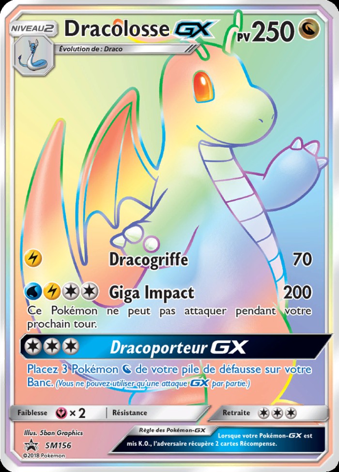 Carte Pokémon: Dracolosse GX