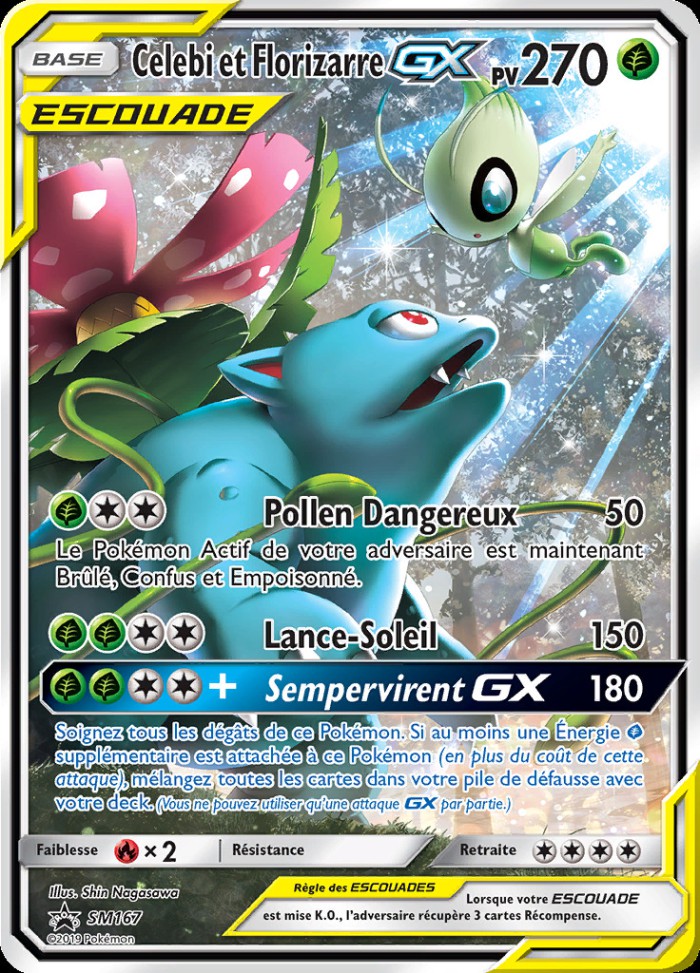 Carte Pokémon: Celebi et Florizarre GX