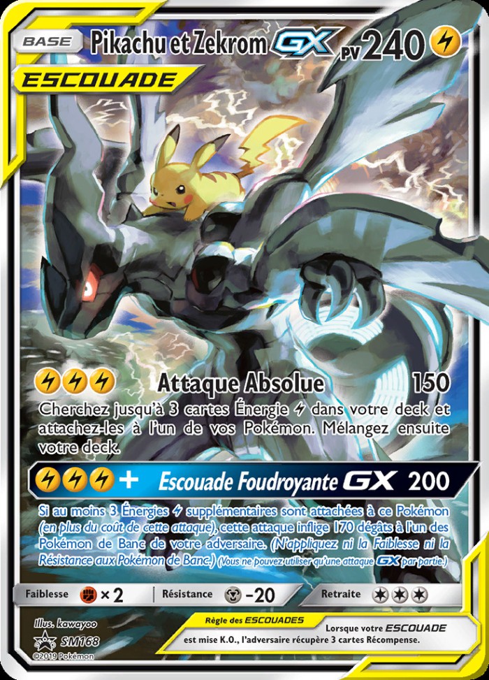 Carte Pokémon: Pikachu et Zekrom GX