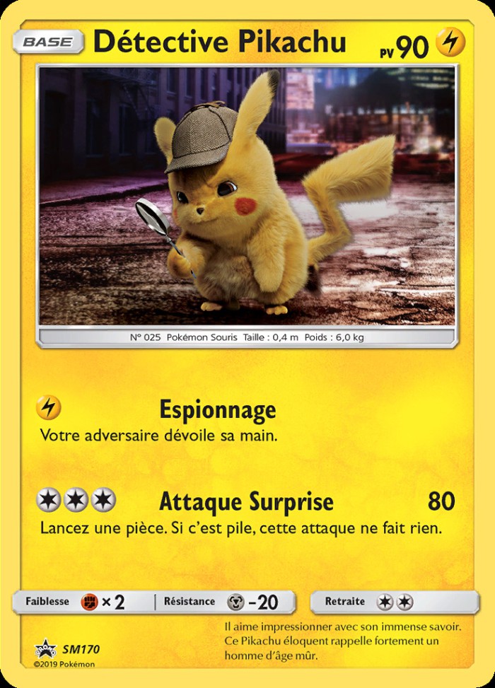 Carte Pokémon: Détective Pikachu