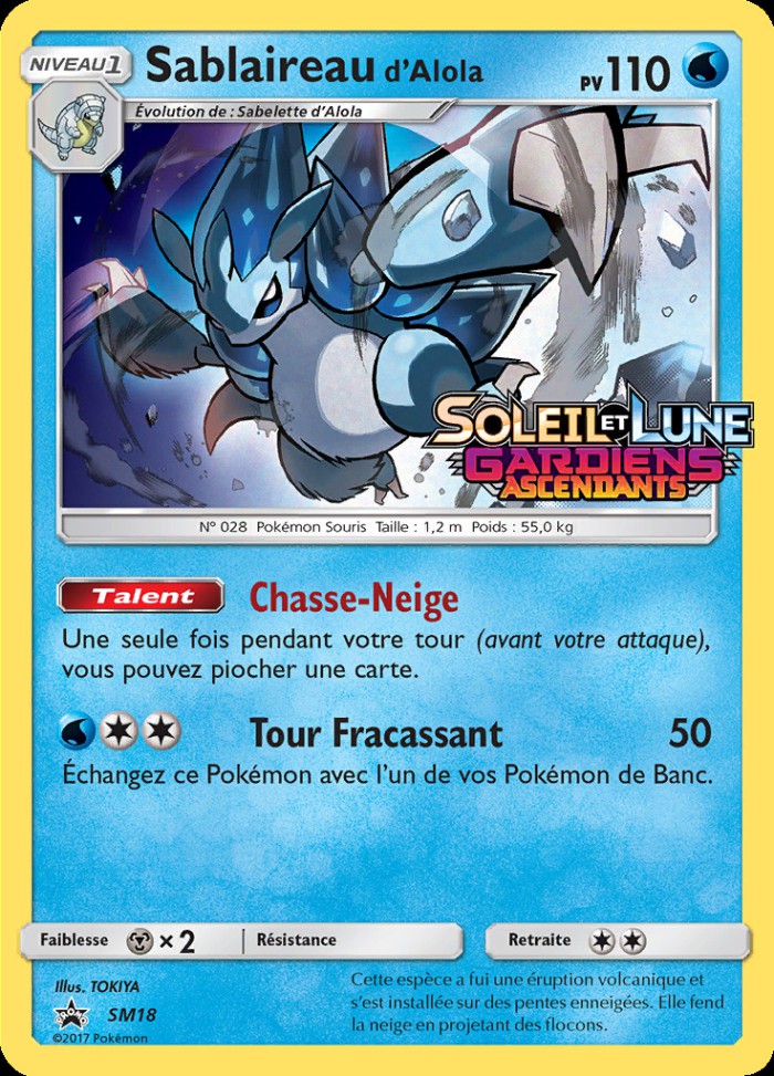 Carte Pokémon: Sablaireau d'Alola