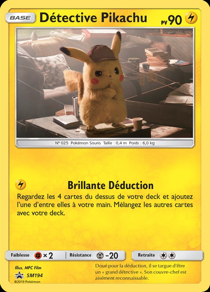 Carte Pokémon: Détective Pikachu