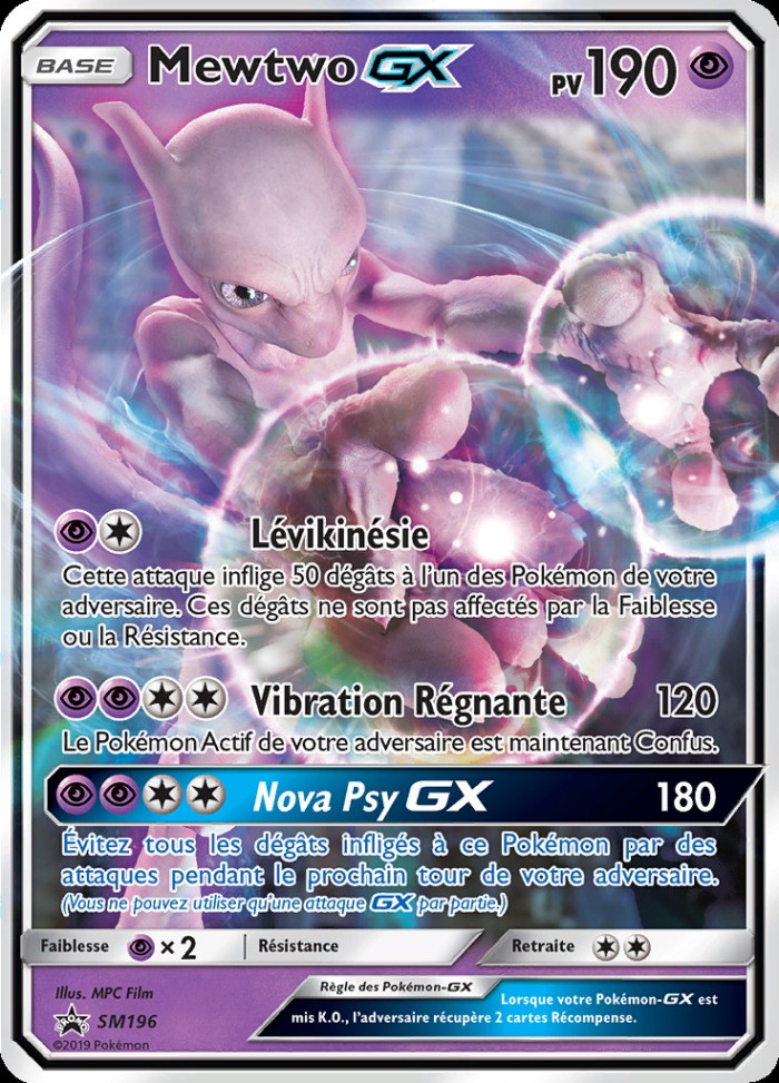 Carte Pokémon: Mewtwo GX