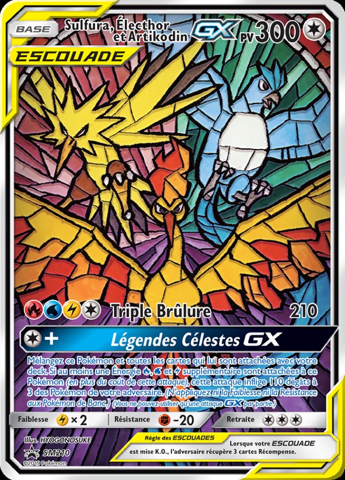 Carte Pokémon: Sulfura, Électhor et Artikodin GX