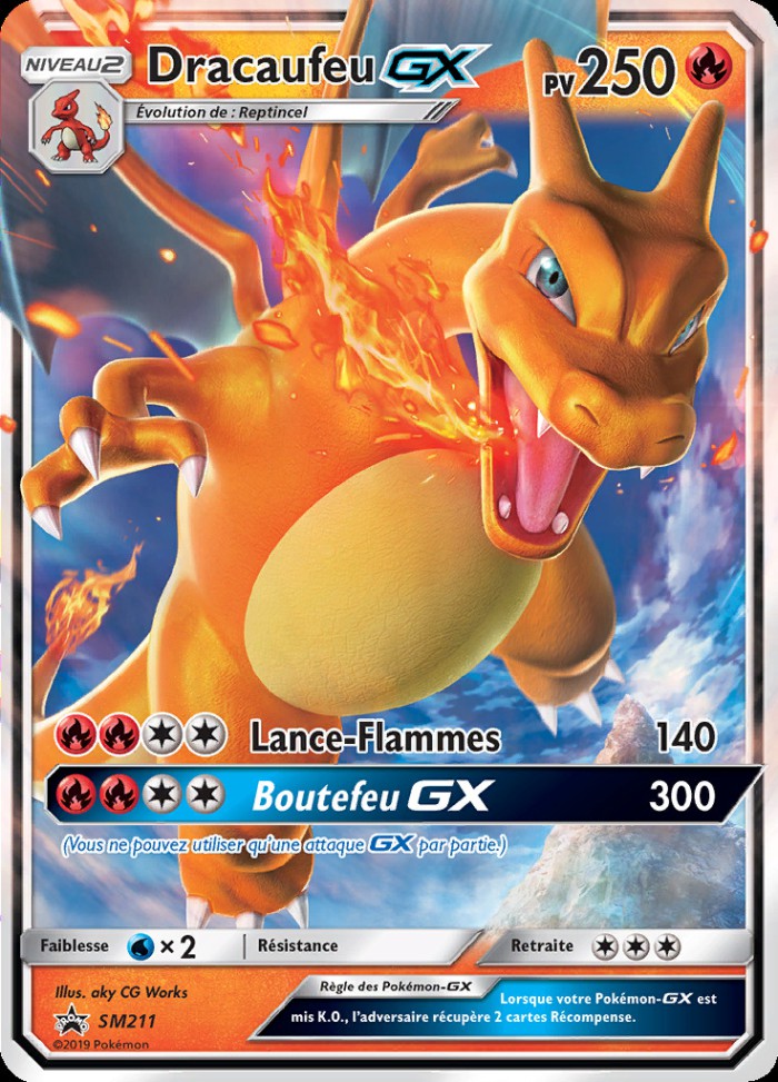 Carte Pokémon: Dracaufeu GX