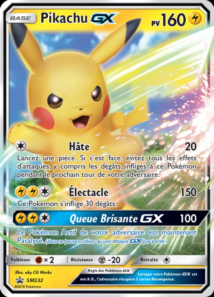 Carte Pokémon: Pikachu GX