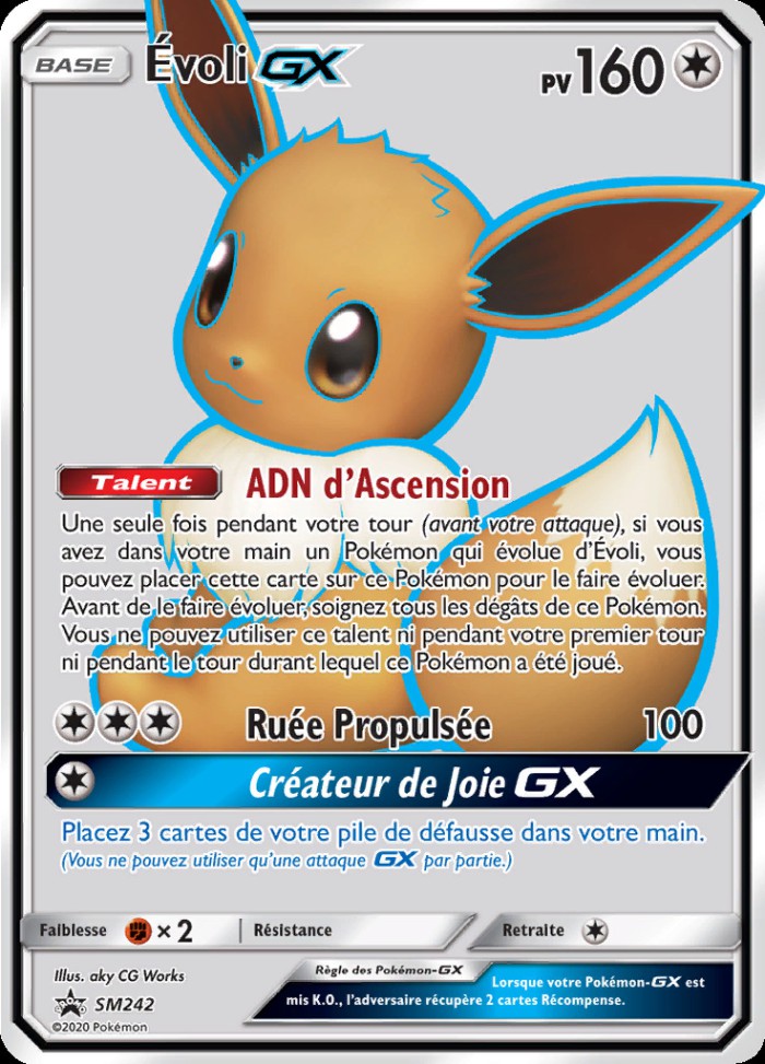 Carte Pokémon: Évoli GX