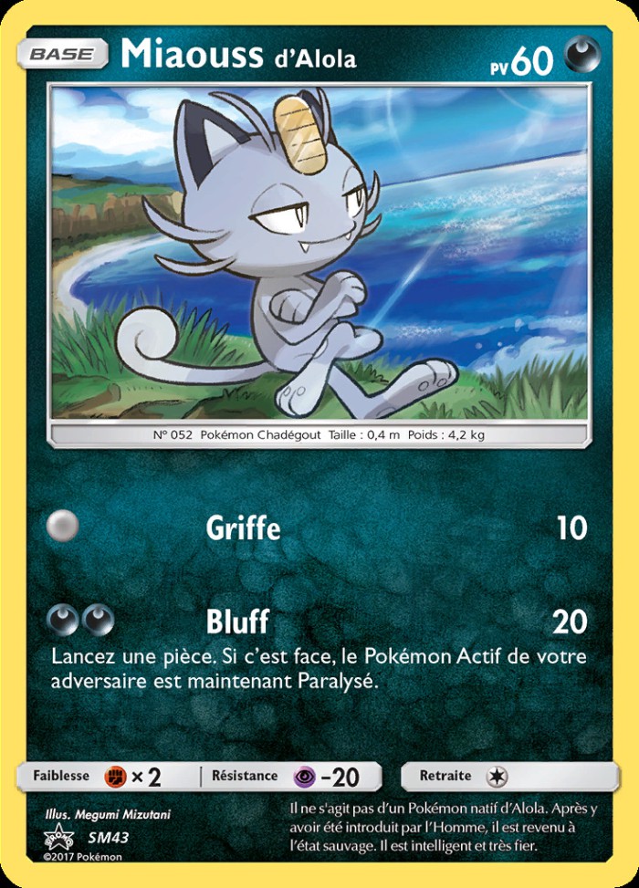 Carte Pokémon: Miaouss d'Alola