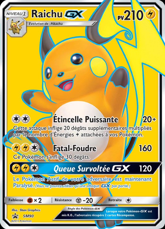 Carte Pokémon: Raichu GX