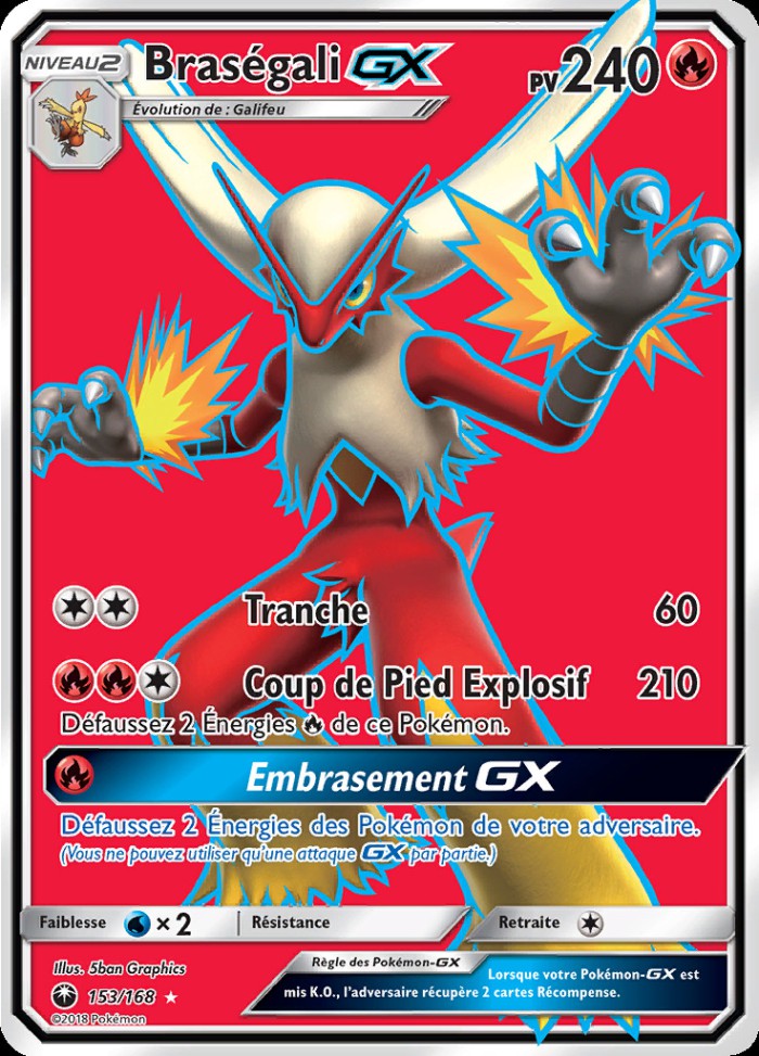 Carte Pokémon: Braségali GX