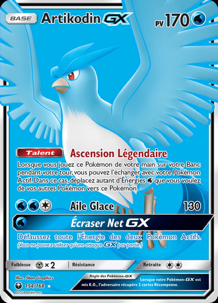 Carte Pokémon: Artikodin GX