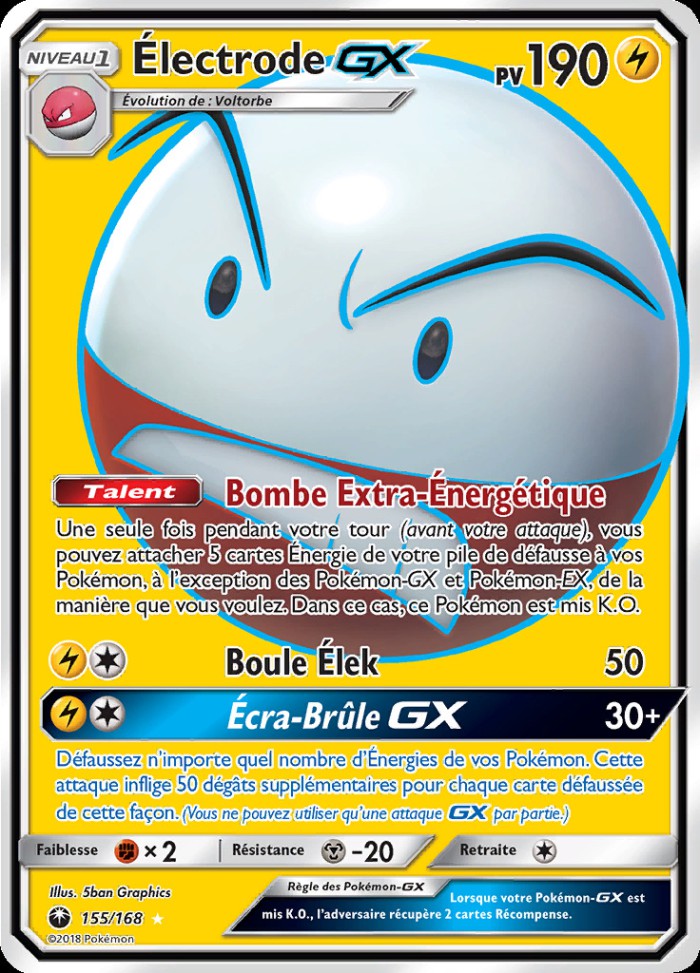 Carte Pokémon: Électrode GX