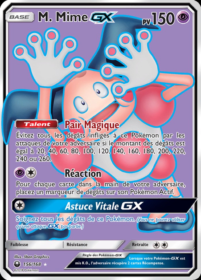 Carte Pokémon: M. Mime GX