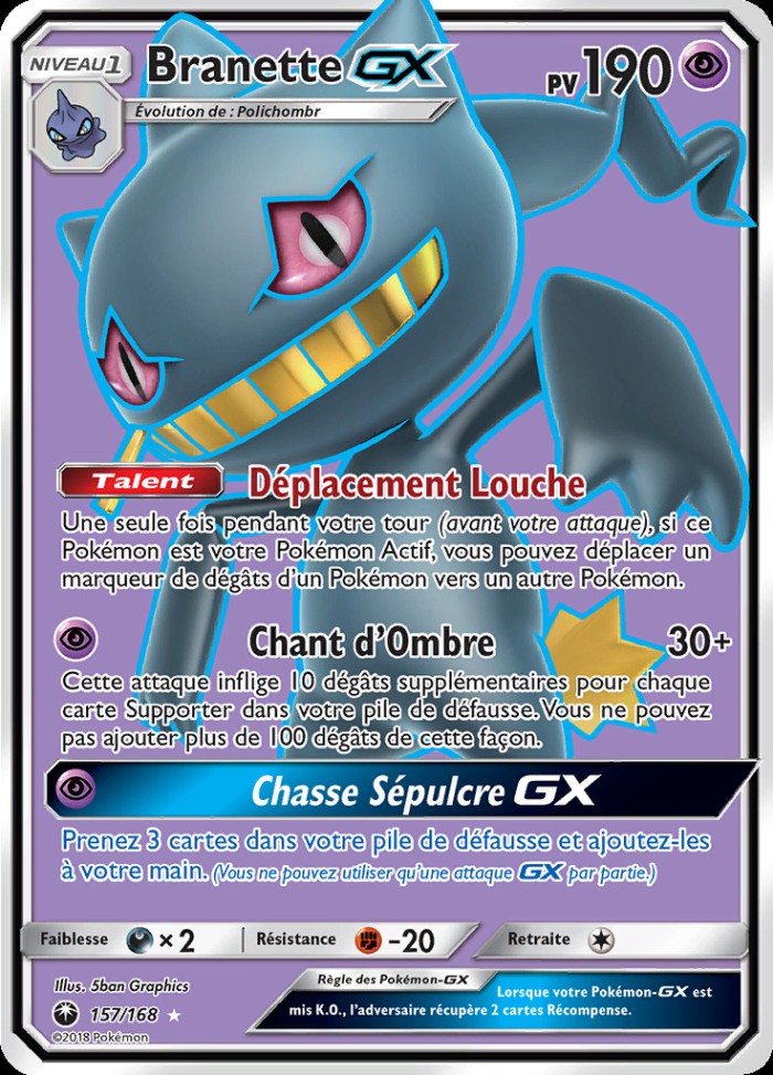 Carte Pokémon: Branette GX