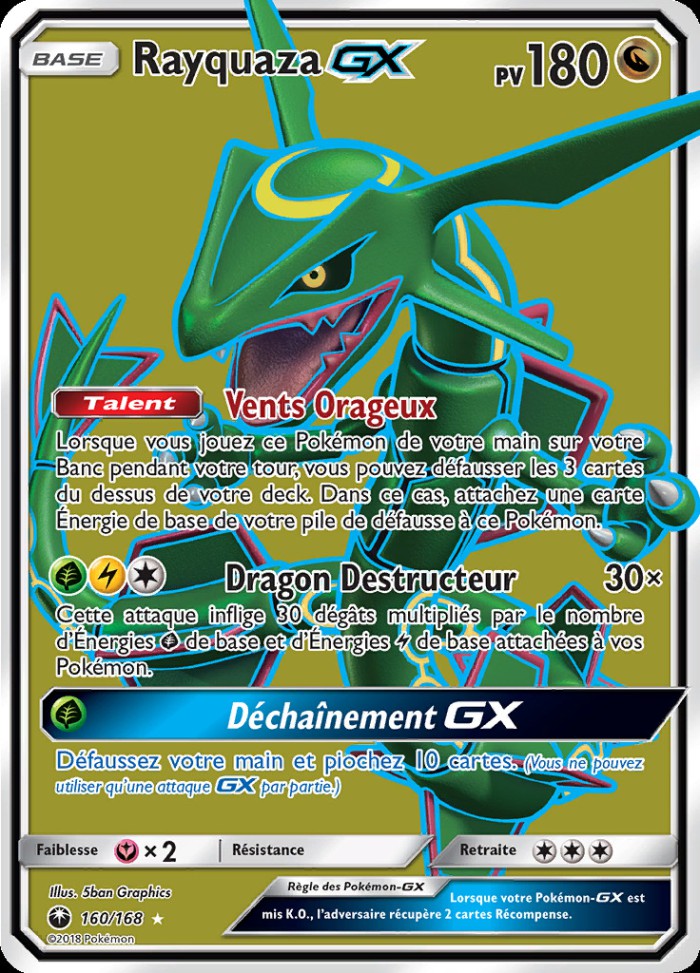 Carte Pokémon: Rayquaza GX