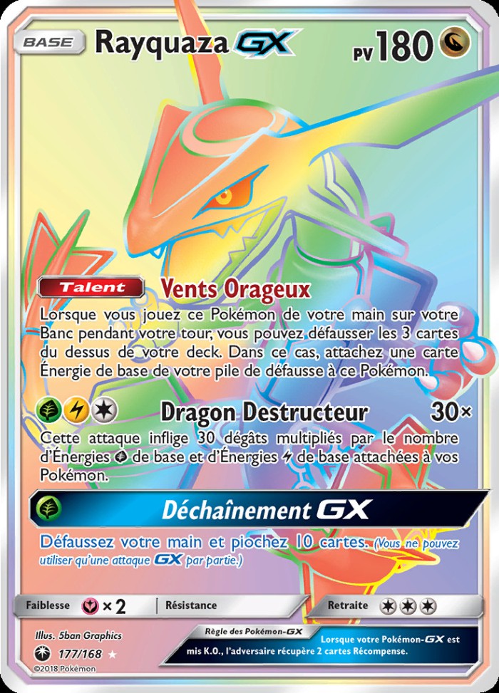 Carte Pokémon: Rayquaza GX