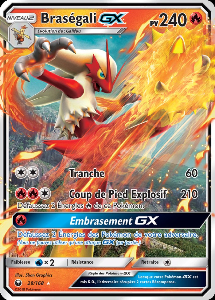 Carte Pokémon: Braségali GX