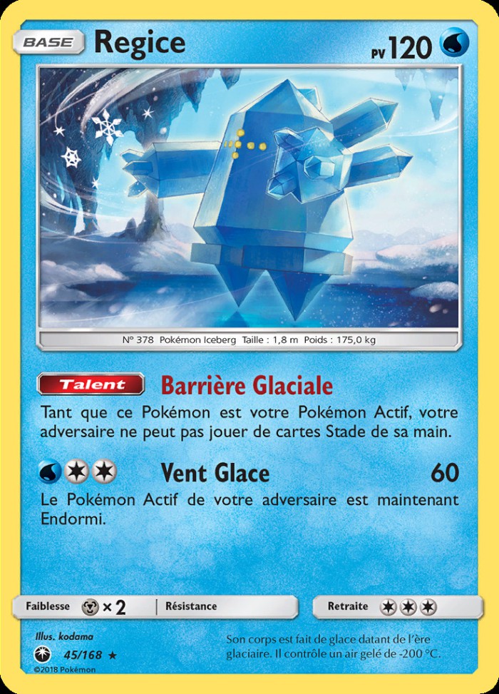 Carte Pokémon: Regice