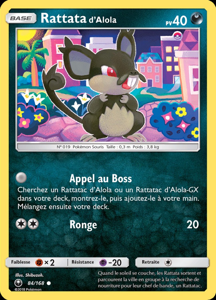 Carte Pokémon: Rattata d'Alola