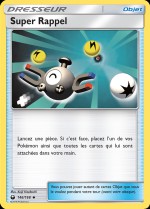 Carte Pokémon: Super Rappel