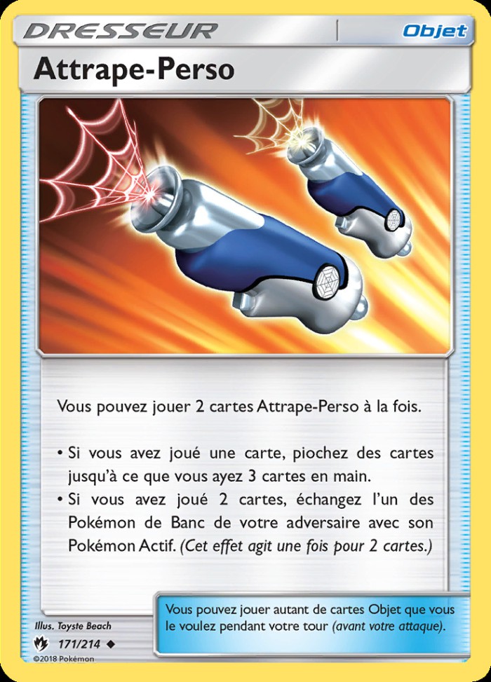 Carte Pokémon: Attrape-Perso