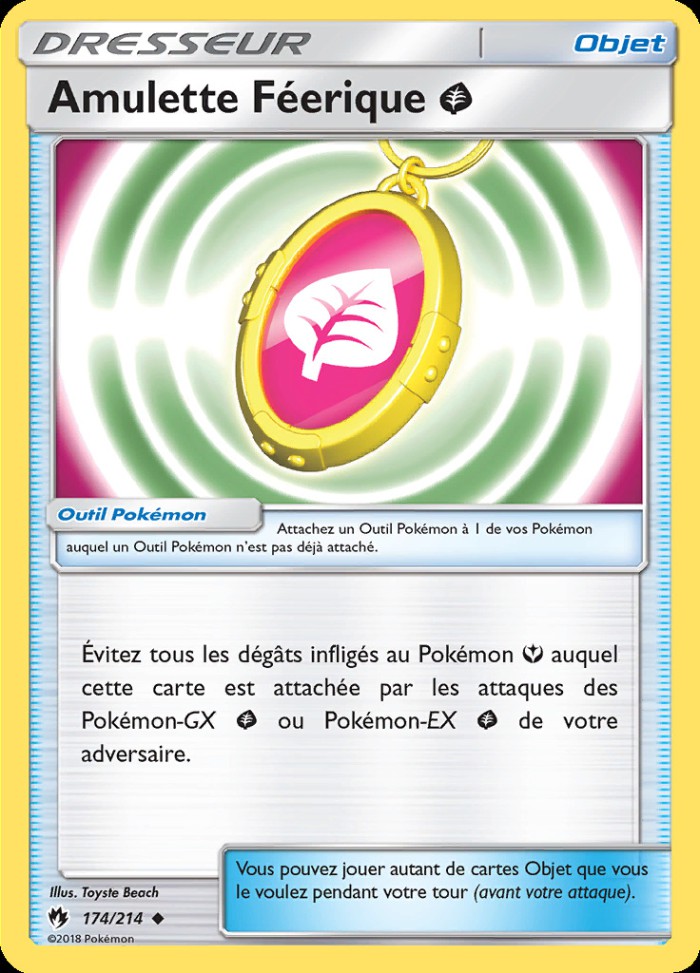 Carte Pokémon: Amulette Féerique Plante