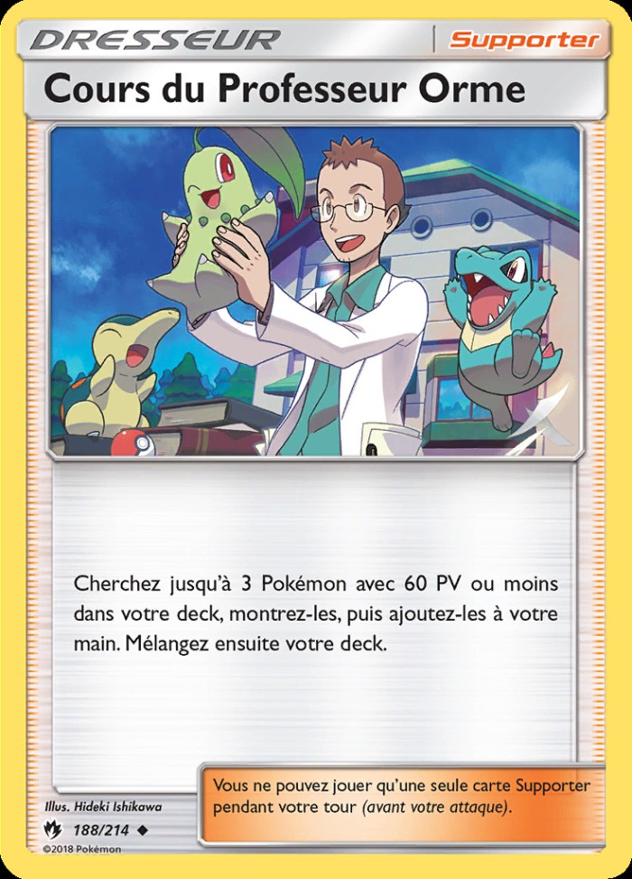 Carte Pokémon: Cours du Professeur Orme