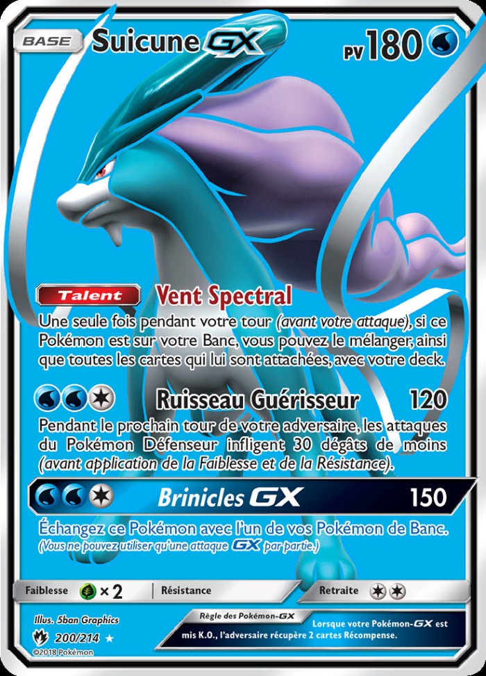 Carte Pokémon: Suicune GX