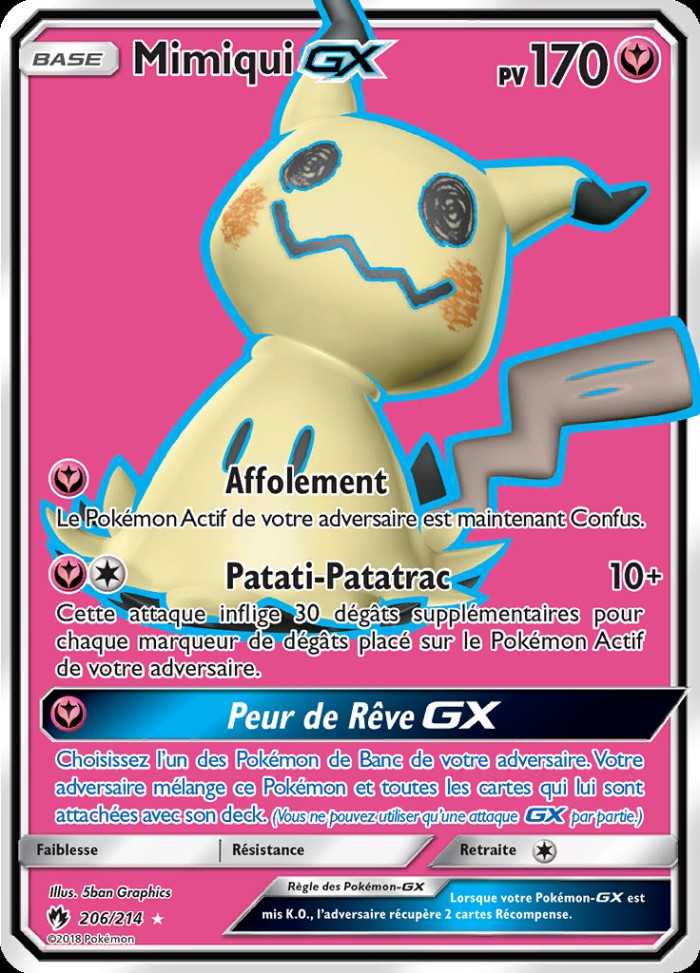 Carte Pokémon: Mimiqui GX