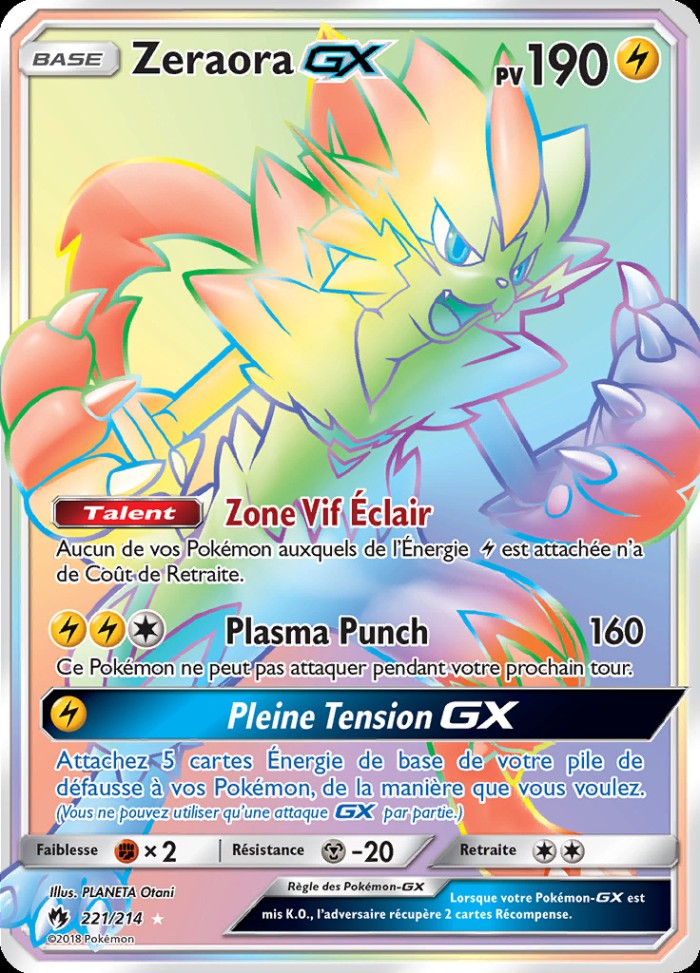 Carte Pokémon: Zeraora GX