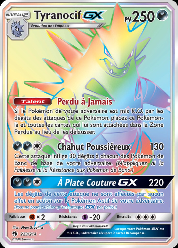 Carte Pokémon: Tyranocif GX