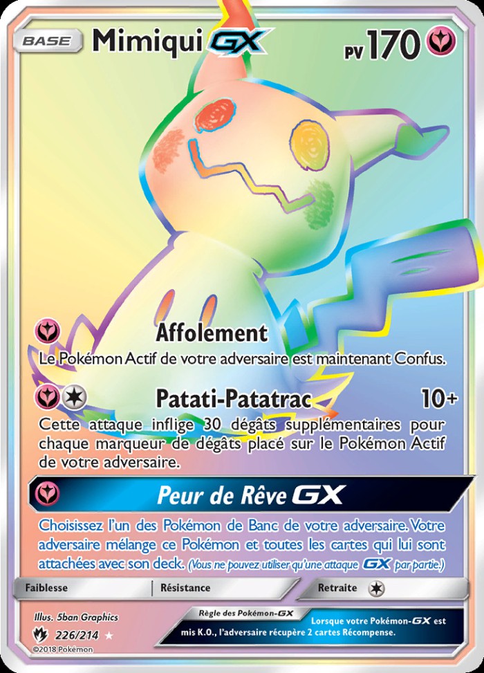 Carte Pokémon: Mimiqui GX