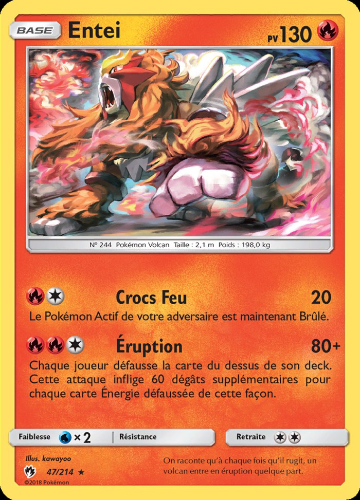 Carte Pokémon: Entei