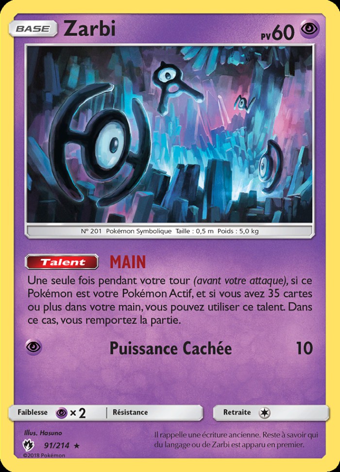 Carte Pokémon: Zarbi