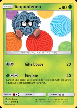 Carte Pokémon: Saquedeneu