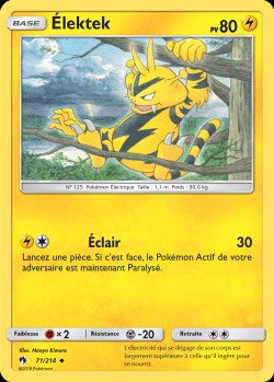 Carte Pokémon: Élektek