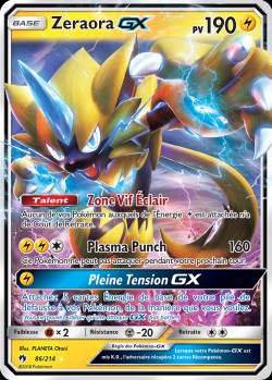 Carte Pokémon: Zeraora GX