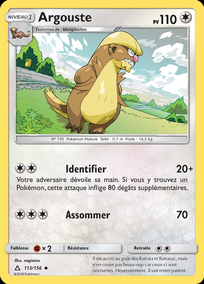 Carte Pokémon: Argouste