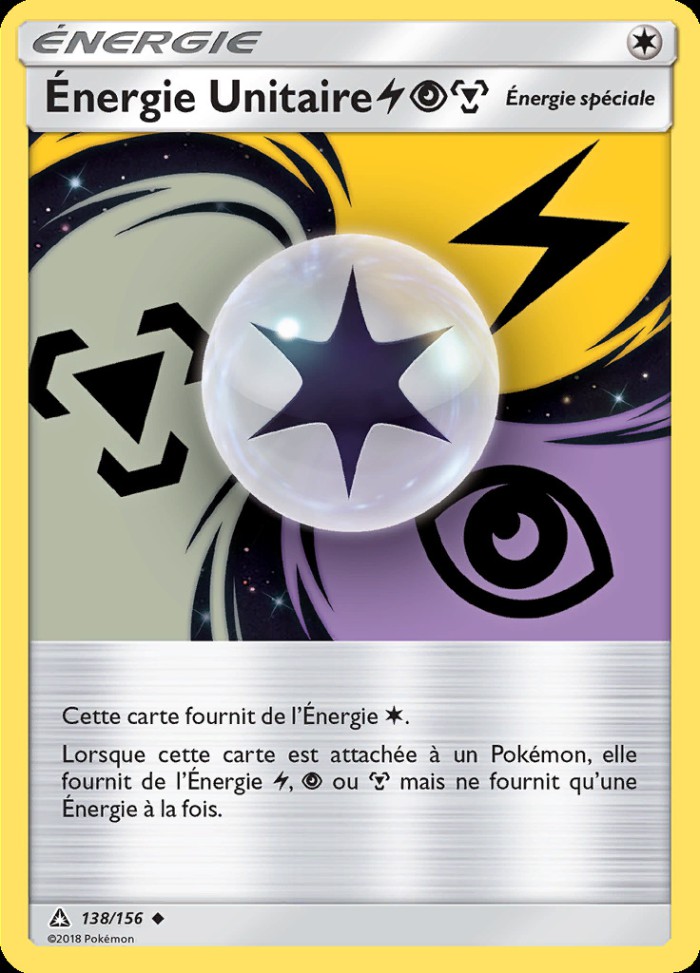 Carte Pokémon: Énergie Unitaire Électrique Psy Métal