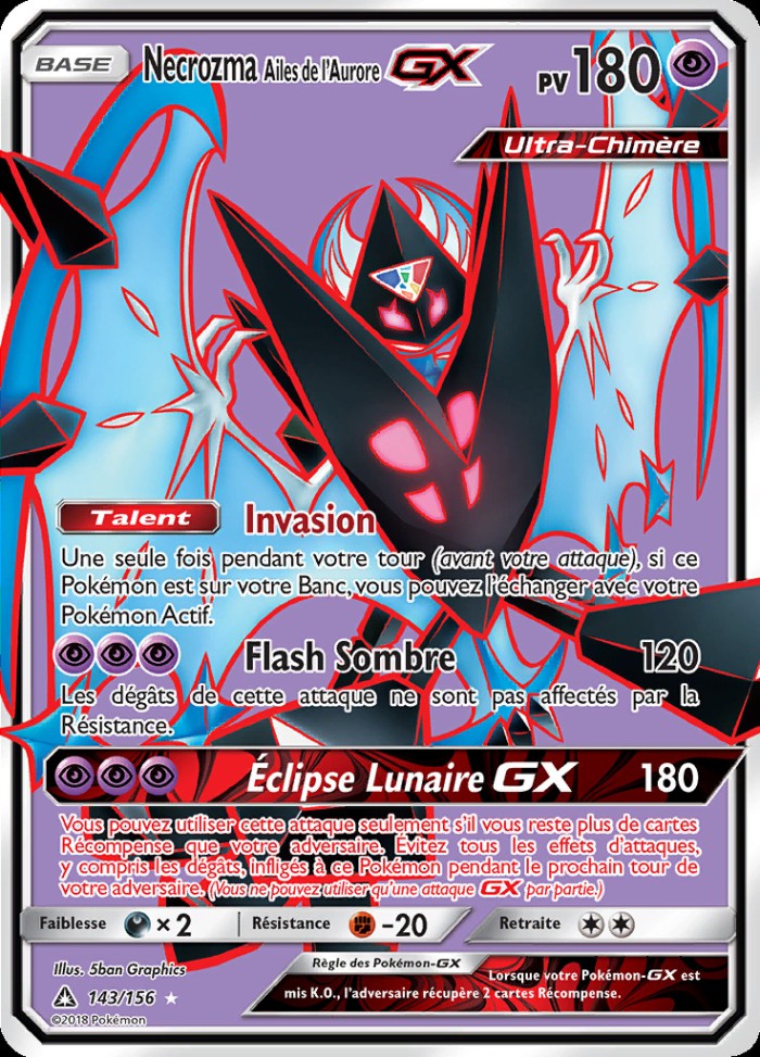 Carte Pokémon: Necrozma Ailes de l'Aurore GX