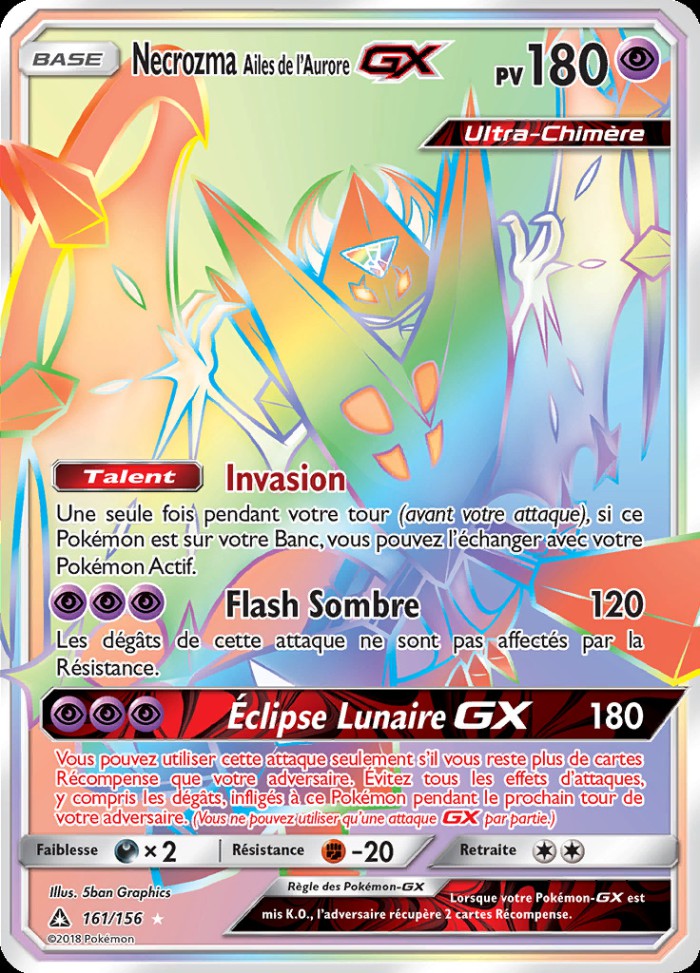 Carte Pokémon: Necrozma Ailes de l'Aurore GX