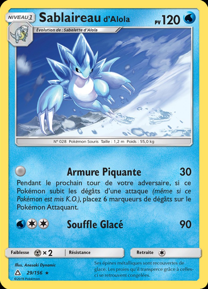 Carte Pokémon: Sablaireau d'Alola