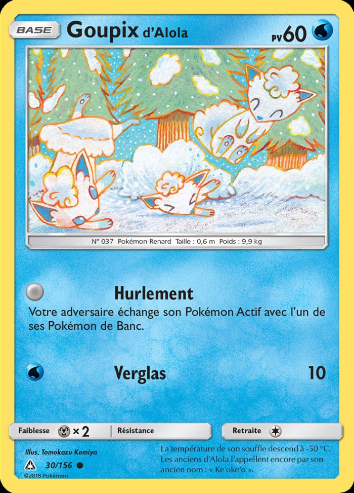 Carte Pokémon: Goupix d'Alola