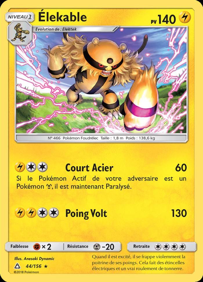 Carte Pokémon: Élekable