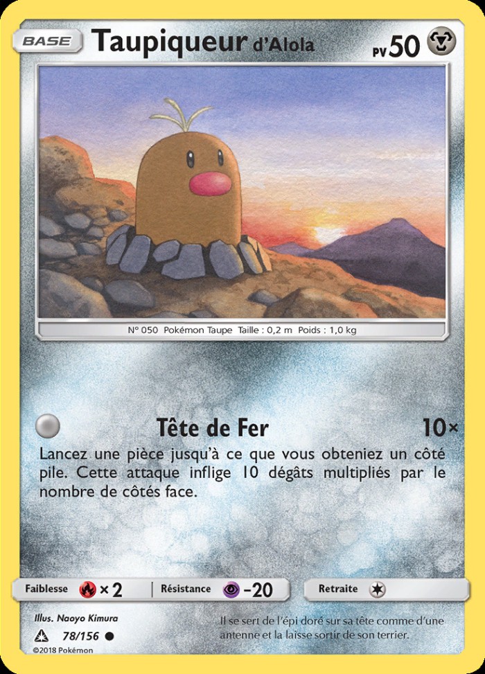 Carte Pokémon: Taupiqueur d'Alola