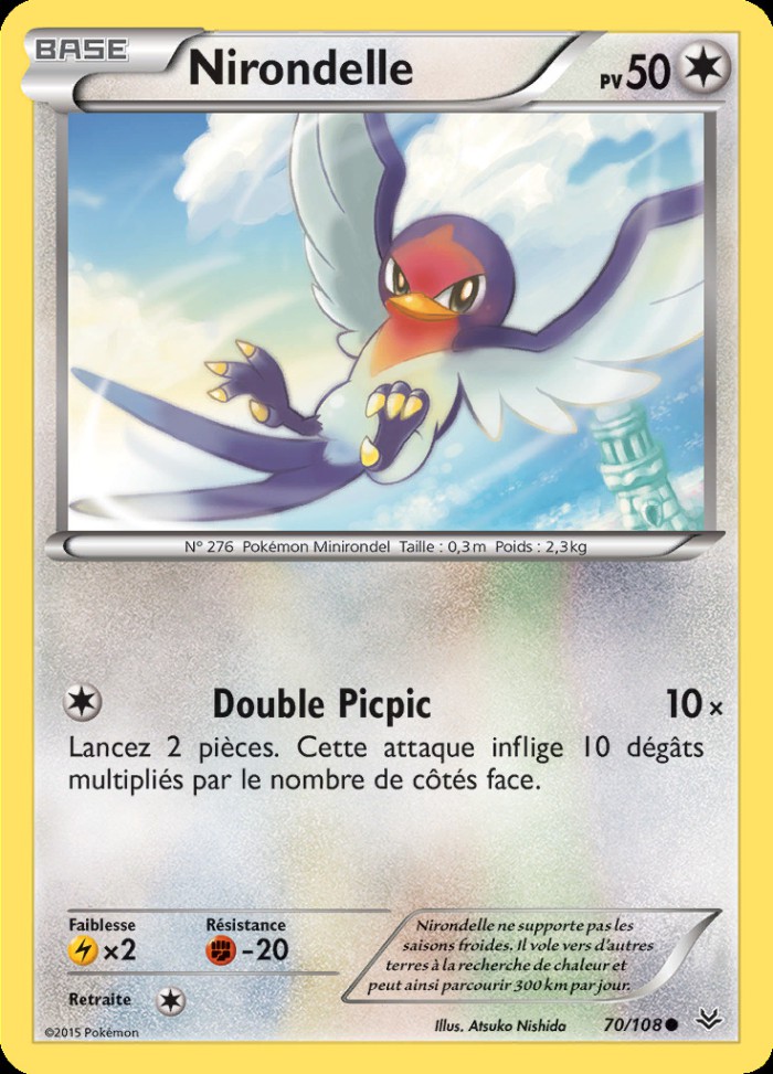 Carte Pokémon: Nirondelle