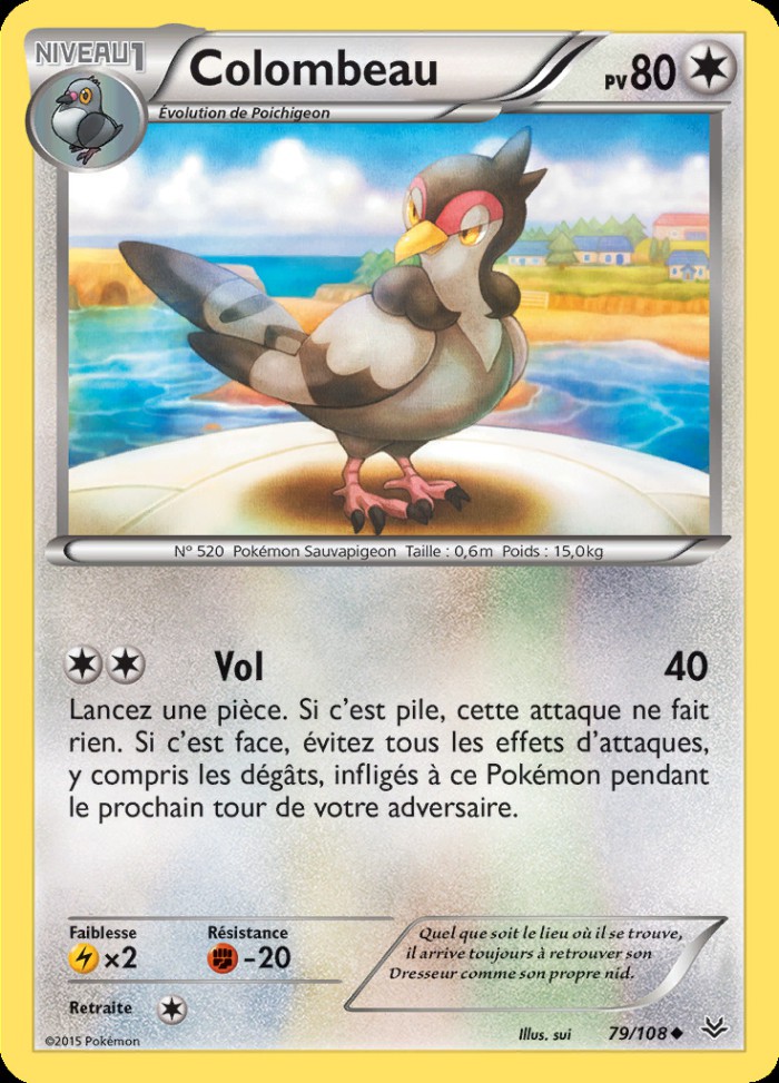 Carte Pokémon: Colombeau